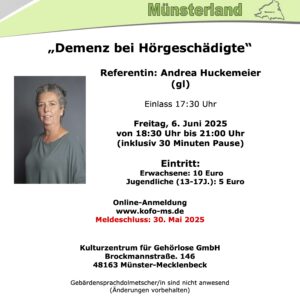 Demenz bei Hörgeschädigte